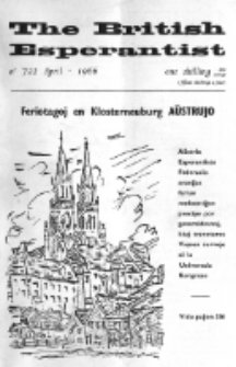 The British Esperantist : the official organ of the British Esperanto Association. Vol. 62, no 722 (April 1966)