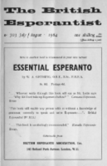 The British Esperantist : the official organ of the British Esperanto Association. Vol. 60, no 703 (July-August 1964)