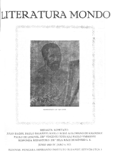 Literatura Mondo. Jaro 4, numero 6 (Junio 1925)