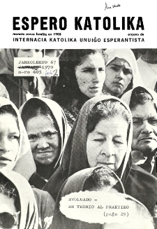 Espero Katolika.Jarkolekto 67, No 2 (1970)