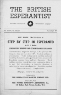 The British Esperantist : the official organ of the British Esperanto Association. Vol. 37, no 527/528 (March/April 1949)