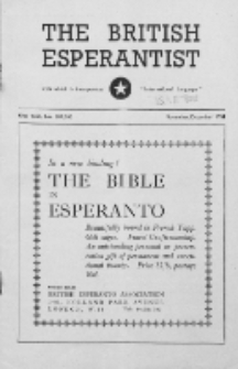 The British Esperantist : the official organ of the British Esperanto Association. Vol. 47, no 559/560 (November/December 1951)
