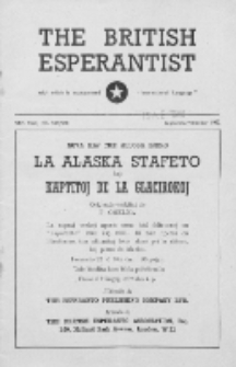 The British Esperantist : the official organ of the British Esperanto Association. Vol. 48, no 569/570 (September/October 1952)
