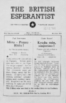 The British Esperantist : the official organ of the British Esperanto Association. Vol. 49, no 577/578 (May/June 1953)
