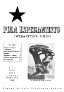 Pola Esperantisto : esperantaj sciigoj por pollingvanoj. Jaro 40, no 1 (Januaro-Februaro 1960)