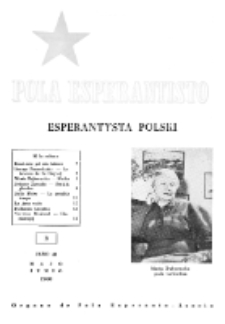 Pola Esperantisto : esperantaj sciigoj por pollingvanoj. Jaro 40, no 3 (Majo-Junio 1960)