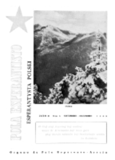 Pola Esperantisto : esperantaj sciigoj por pollingvanoj. Jaro 41, no 6 (Novembro-Decembro 1961)