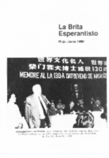 The British Esperantist : the official organ of the British Esperanto Association. Vol. 86, no 895 (Majo-Junio 1990)