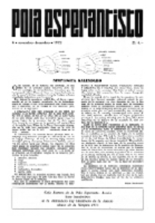 Pola Esperantisto : esperantaj sciigoj por pollingvanoj. 1972, 6 (Novembro-Decembro)