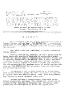 Pola Esperantisto : esperantaj sciigoj por pollingvanoj. R. 37, no 1-7 (Januaro-Julio 1949)