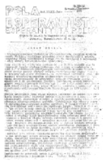 Pola Esperantisto : esperantaj sciigoj por pollingvanoj. R. 37, no 11-12 (November-December 1949)