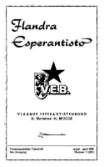 Flandra Esperantisto : tijdschrift voor esperanto-onderwijs en -propaganda / Flandra Esperanto Instituto.Jaargang 26, nummer 2=285 (1959)
