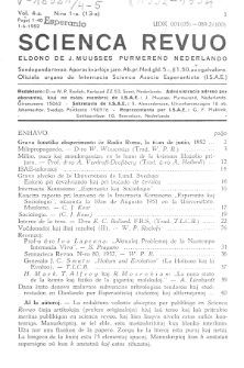 Scienca Revuo. Vol. 4, no 1 (1952)