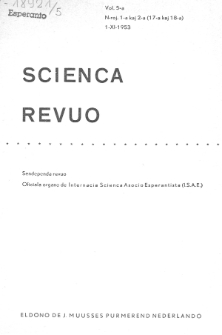 Scienca Revuo. Vol. 5, no 1/2 (1953)