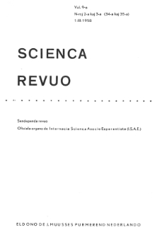 Scienca Revuo. Vol. 9, no 2/3 (1957/1958)