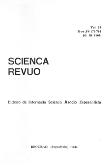 Sceinca Revuo. Vol. 19, no 3/4 (1968)