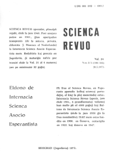 Sceinca Revuo. Vol. 24, no 2/3 (1973).
