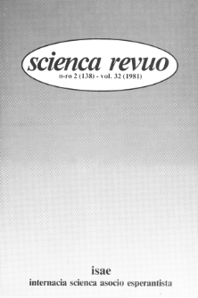 Scienca Revuo. Vol. 32, no 2 (1981)