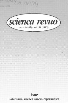 Scienca Revuo. Vol. 34, no 1 (1983)