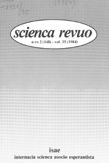 Scienca Revuo. Vol. 35, no 2 (1984)