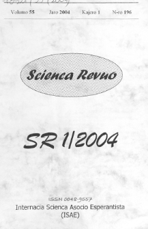 Scienca Revuo. Vol. 55, no 1 (2004).