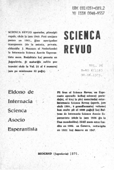 Scienca Revuo. Vol. 26, no 6 (1975)