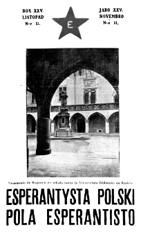 Pola Esperantisto : esperantaj sciigoj por pollingvanoj. Jaro 25, no 11 (Novembro 1931)