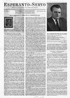 Esperanto Servo : aktuala informa bulteno de Praha. Vol. 2, no. 4 (1949)