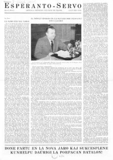 Esperanto Servo : aktuala informa bulteno de Praha. Vol. 4, no. 1 (1951)