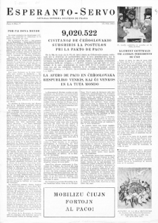 Esperanto Servo : aktuala informa bulteno de Praha. Vol. 4, no. 7 (1951)