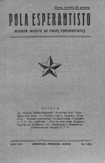 Pola Esperantisto. Jaro 17, no 5=91 (Februaro-Marto 1923)