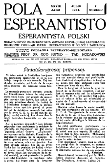 Pola Esperantisto : esperantaj sciigoj por pollingvanoj. Jaro 28, no 7 (Julio 1934)
