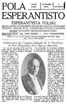 Pola Esperantisto : esperantaj sciigoj por pollingvanoj. Jaro 29, no 1 (Januaro 1935)