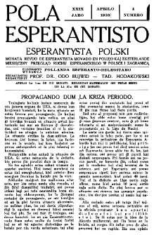 Pola Esperantisto : esperantaj sciigoj por pollingvanoj. Jaro 29, no 4 (Aprilo 1935)