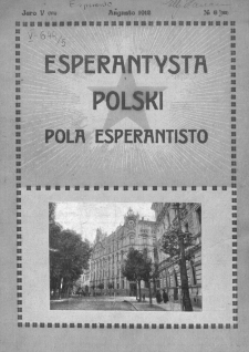 Pola Esperantisto. Jaro 5=7, no 8=65 (Marto 1912)