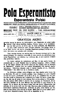 Pola Esperantisto : esperantaj sciigoj por pollingvanoj. Jaro 27, no 2 (Februaro 1933)