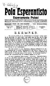 Pola Esperantisto : esperantaj sciigoj por pollingvanoj. Jaro 27, no 12 (Decembro 1933)
