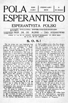 Pola Esperantisto : esperantaj sciigoj por pollingvanoj. Jaro 30, no 2 (Februaro 1936)
