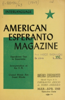 Amerika Esperantisto. Vol. 63, No 3/4 (1949)