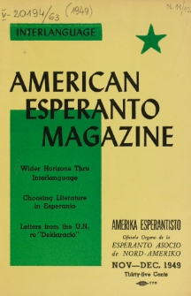 Amerika Esperantisto. Vol. 63, No 11/12 (1949)
