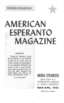Amerika Esperantisto. Vol. 66, No 3/4 (1952)