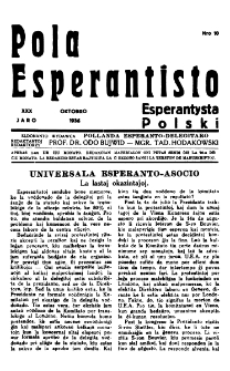 Pola Esperantisto : esperantaj sciigoj por pollingvanoj. Jaro 30, no 10 (Oktobro 1936)