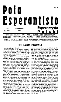 Pola Esperantisto : esperantaj sciigoj por pollingvanoj. Jaro 30, no 11 (Novembro 1936)