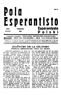 Pola Esperantisto : esperantaj sciigoj por pollingvanoj. Jaro 31, no 2 (Februaro 1937)