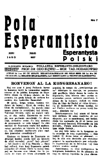 Pola Esperantisto : esperantaj sciigoj por pollingvanoj. Jaro 31, no 7 (Julio 1937)