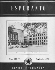 Esperanto : revuo internacia : oficiala organo de Universala Esperanto Asocio. Jaro 49, n. 610 (1956)