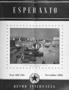Esperanto : revuo internacia : oficiala organo de Universala Esperanto Asocio. Jaro 49, n. 612 (1956)