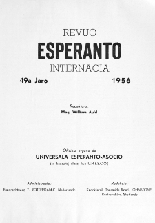 Esperanto : revuo internacia : oficiala organo de Universala Esperanto Asocio. Indeks Jaro 49 (1956)
