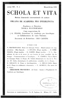 Schola et Vita : revista mensuale in interlingua. Anno 7, n. 3 (1932)