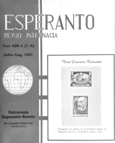 Esperanto : revuo internacia : oficiala organo de Universala Esperanto Asocio. Jaro 50, n. 620/621 (1957)